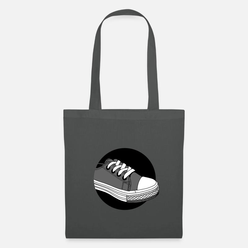 Sneaker Schuh - in Grau - Geschenk Idee - Stoffbeutel - Graphite