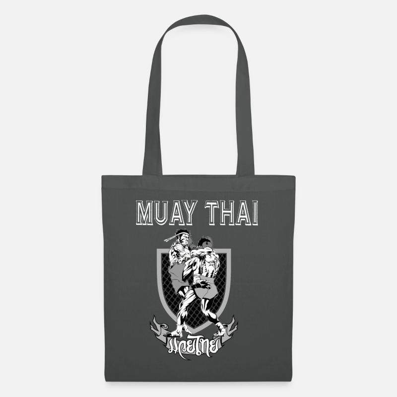 Muay Thai - Stoffbeutel - Graphite
