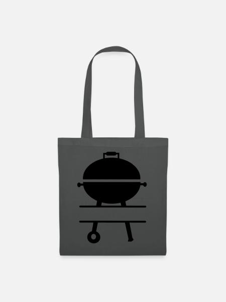 Grill BBQ Monogramm - Stoffbeutel - Graphite