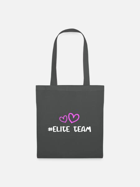 Elite Team Herz Liebe - Stoffbeutel - Graphite