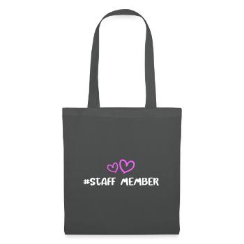 Staff Member Heart Love - Tote Bag - graphite grey - Front