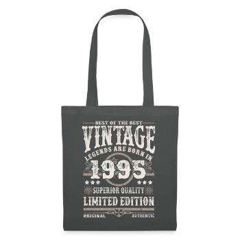 Legends are born in 1995 - Tote Bag - graphite grey - Front