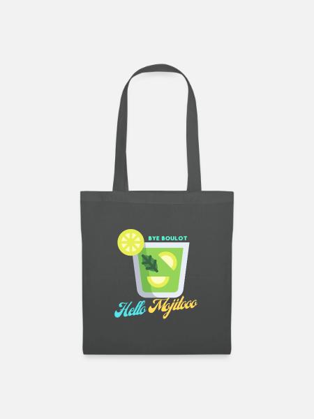 Hallo mojito - Stoffbeutel - Graphite