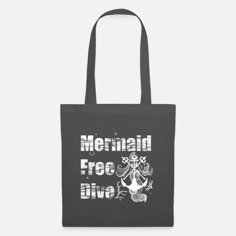 Mermaid Free Dive - Stoffbeutel - Graphite