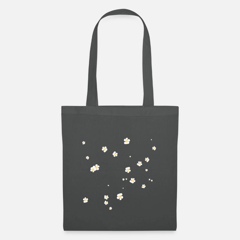 blume Kamille nett geschenk - Stoffbeutel - Graphite