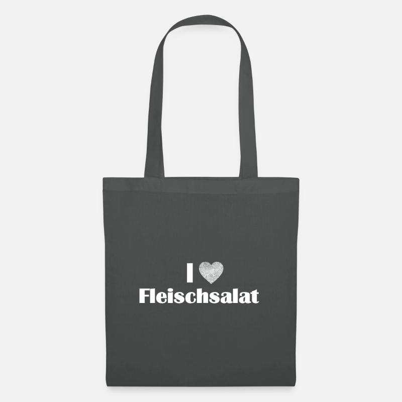 I Love Fleischsalat - Metzger - Fleisch - Stoffbeutel - Graphite