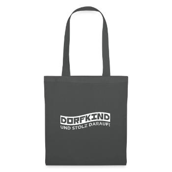 DORFKIND Und stolz darauf! - Stoffbeutel - Graphite - Vorne