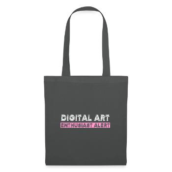 Digital art enthusiast alert! - Stoffbeutel - Graphite - Vorne
