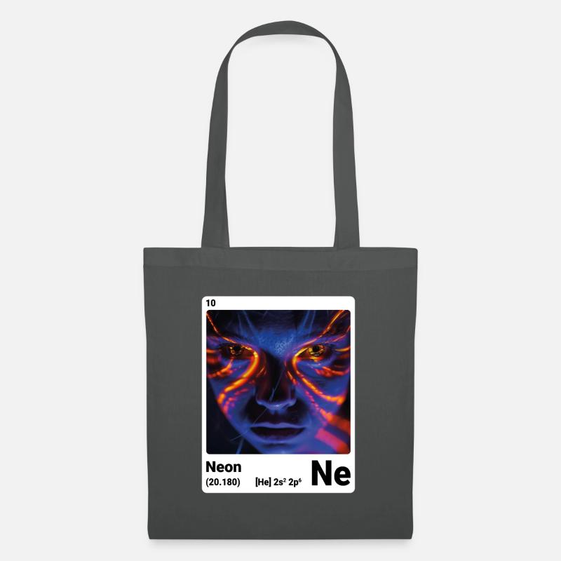 Periodensystem-Element Neon (Ne) 010 - Stoffbeutel - Graphite