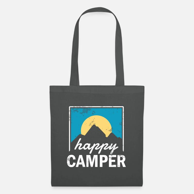 happy camper - Stoffbeutel - Graphite
