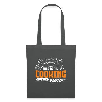 Koch Köchin Kochen Restaurant Kochkunst - Stoffbeutel - Graphite - Vorne