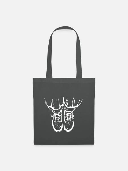Coole Schuhe - Stoffbeutel - Graphite