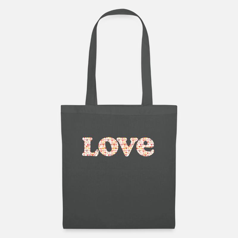 LOVE - Stoffbeutel - Graphite