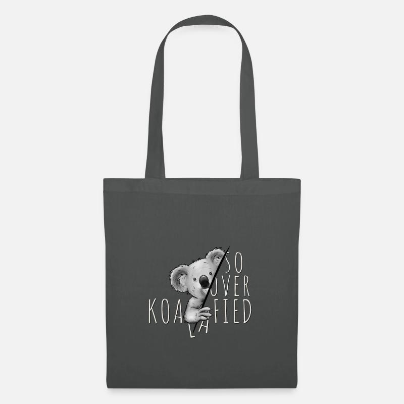 So Over-Koalafied selbstbewusstes Beuteltier Koala - Stoffbeutel - Graphite