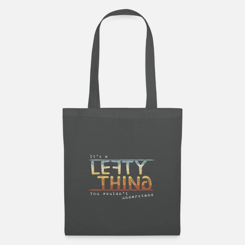 It’s A Lefty Thing Retro Linkshänder Humor Fun - Stoffbeutel - Graphite