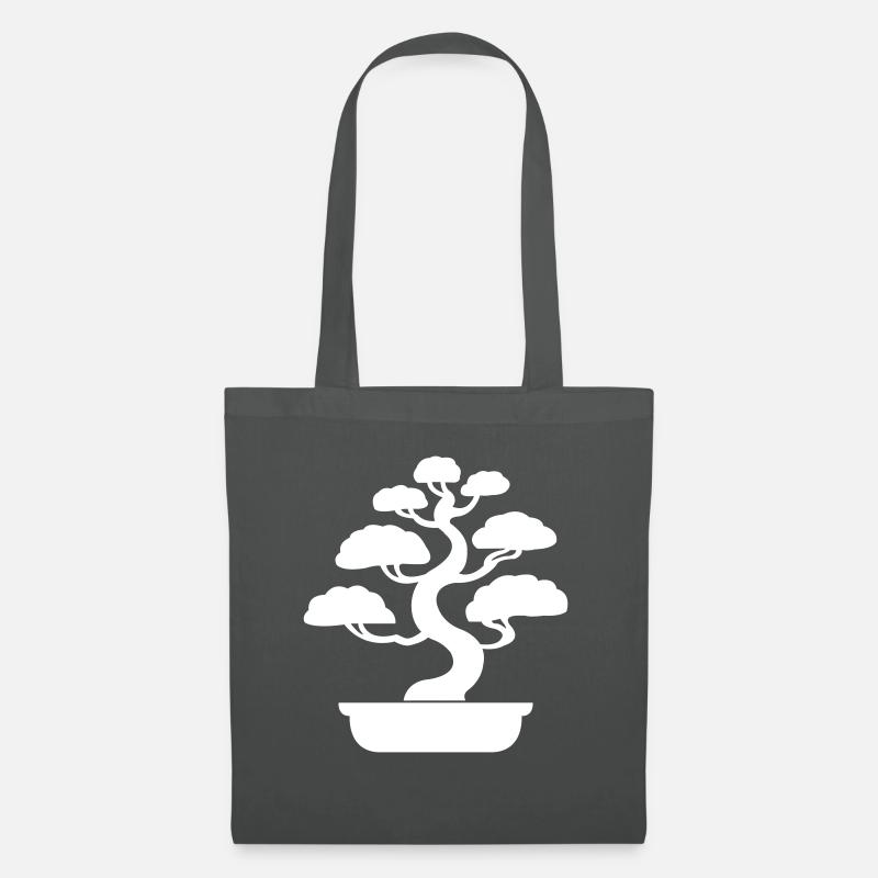 bonsai baum - Stoffbeutel - Graphite