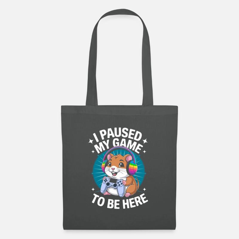 Break for you: Gamer Hamster! - Tote Bag - graphite grey