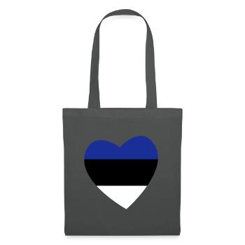 Heart Estonia - Tote Bag - graphite grey - Front