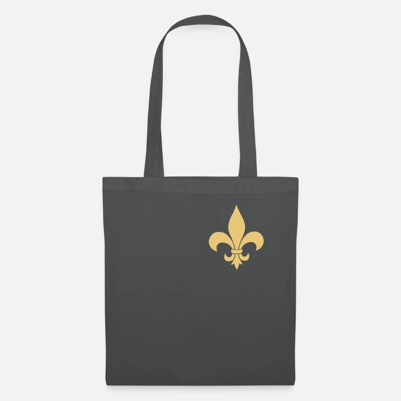 Fleur de lis - Stoffbeutel - Graphite