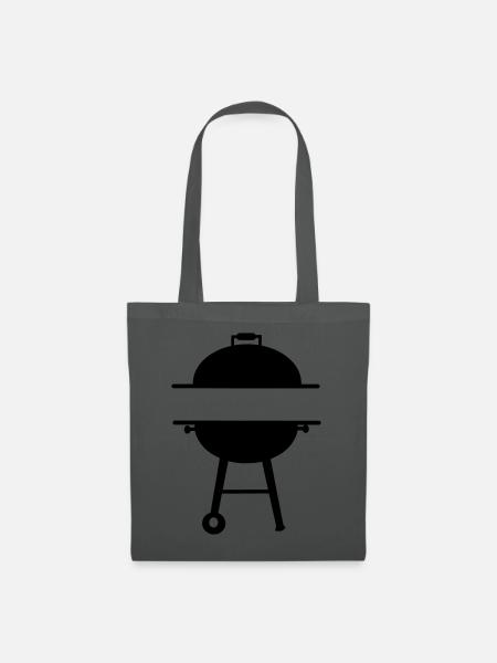 BBQ-Monogramm-Emblem - Stoffbeutel - Graphite