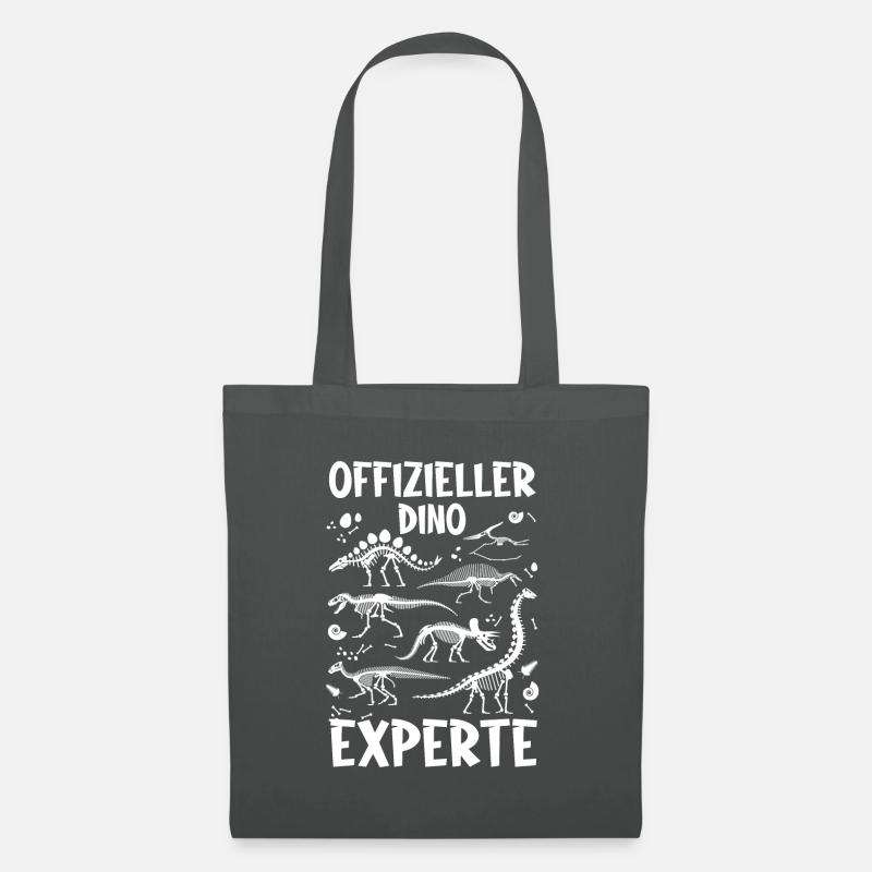 Offizieller Dino Experte, Dinosaurier - Stoffbeutel - Graphite