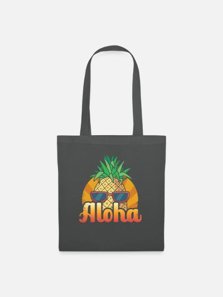 Aloha-ananas-sonnenuntergang-entwurf Für - Stoffbeutel - Graphite