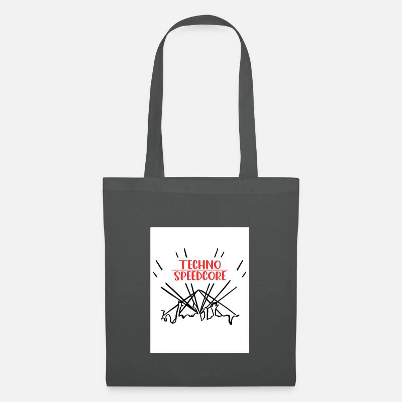 Techno - Speedcore Techno Music - Tote Bag - graphite grey