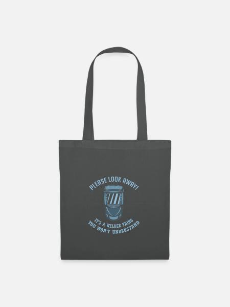 Schweißer Schweißen Geschenkidee - Stoffbeutel - Graphite
