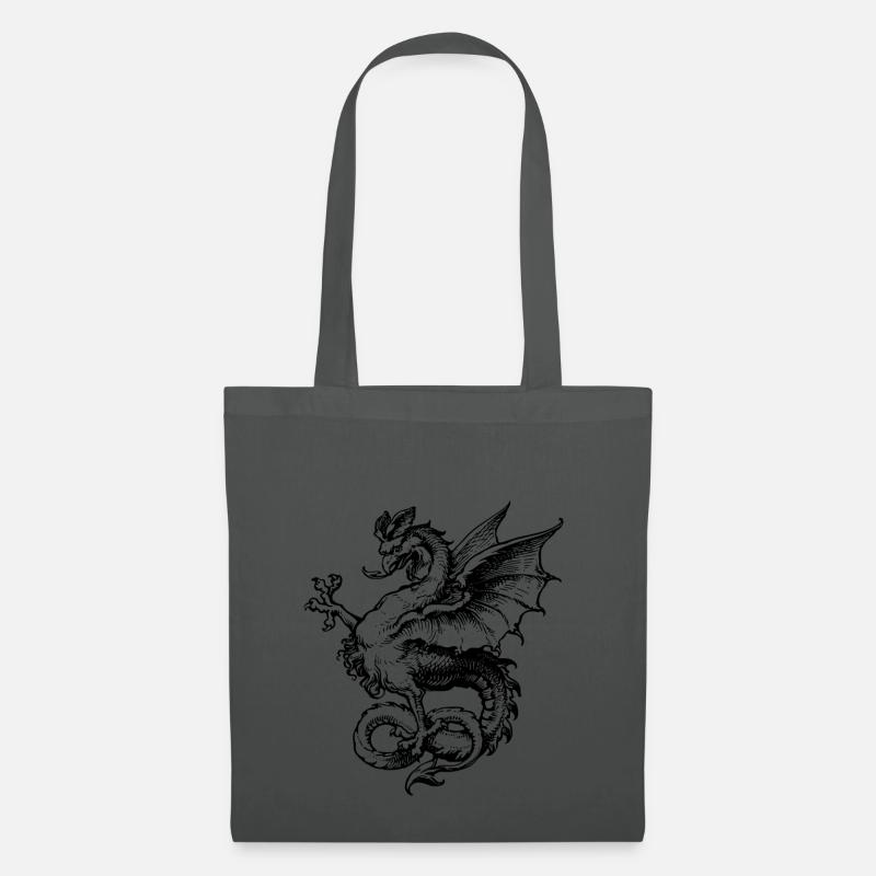 Drache - Stoffbeutel - Graphite