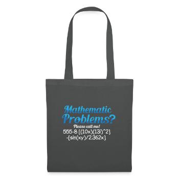Mathe Mathematik Lehrer Student Wissenschaft - Stoffbeutel - Graphite - Vorne