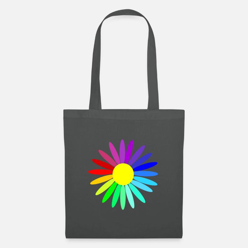 regenbogenblume - Stoffbeutel - Graphite