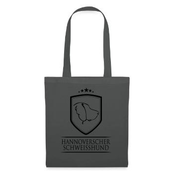 HANNOVERSCHER SCHWEISSHUND WAPPEN - Stoffbeutel - Graphite - Vorne