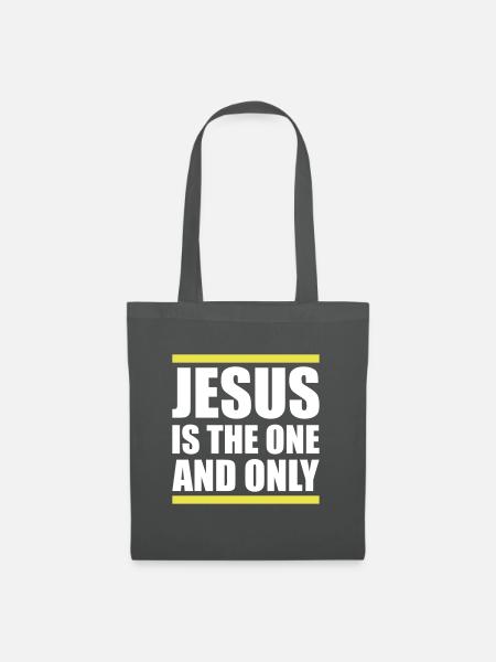 Jesus spruch - Stoffbeutel - Graphite