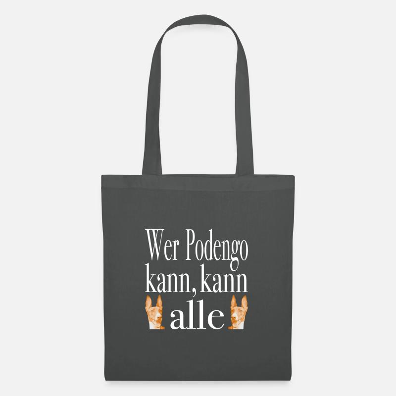coole Hunde Sprüche - Stoffbeutel - Graphite
