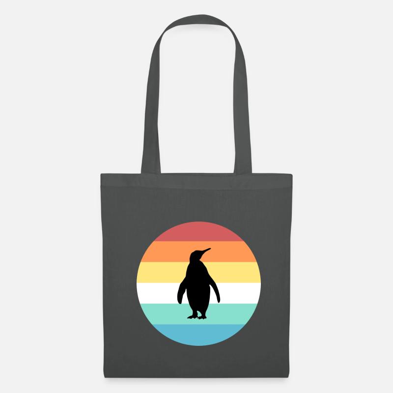 Pinguin - Stoffbeutel - Graphite