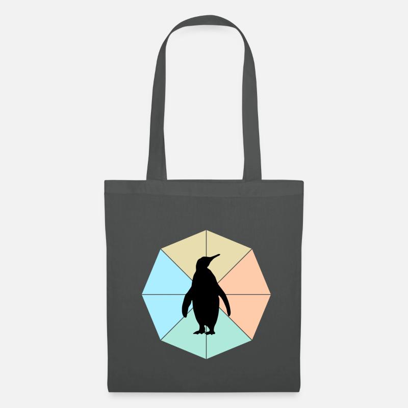 Pinguin - Stoffbeutel - Graphite