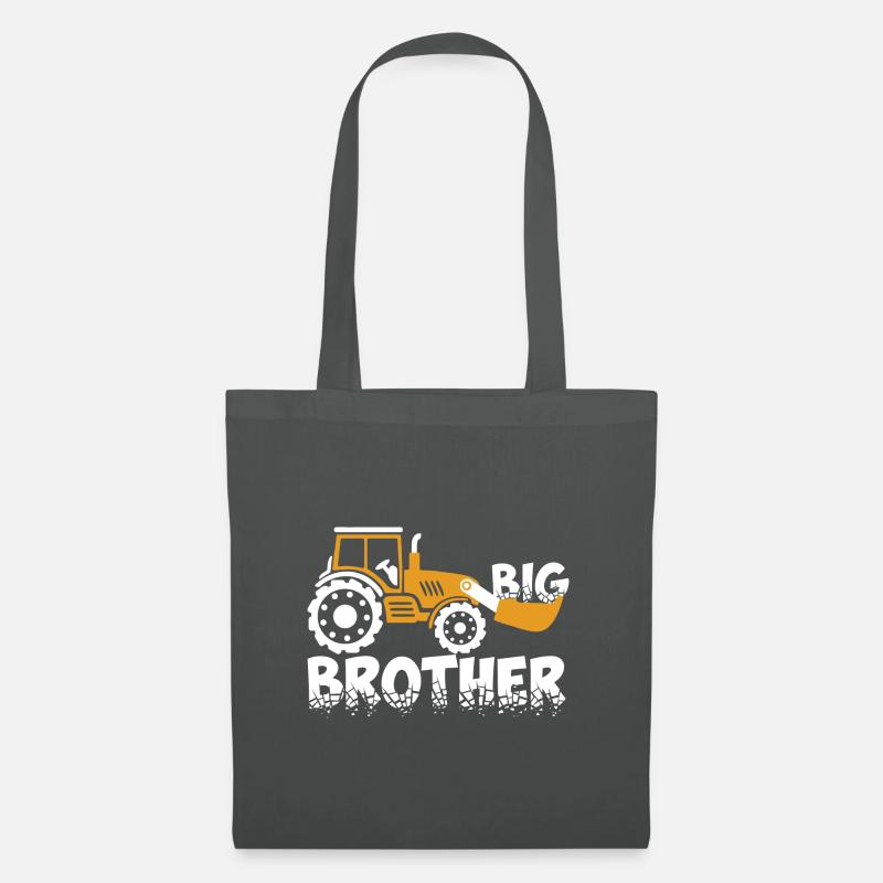 Großer Bruder Bagger - Stoffbeutel - Graphite