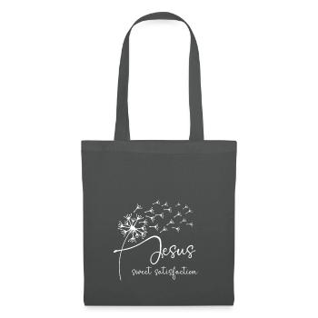 Jesus, sweet satisfaction has a chic dandelion gra - Tote Bag - graphite grey - Front