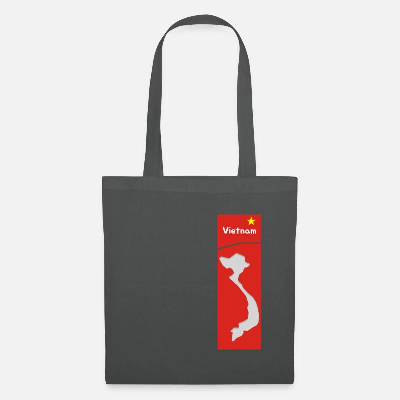 Vietnam Design - Stoffbeutel - Graphite