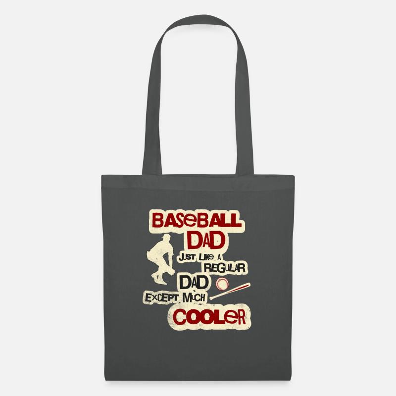 Cool Baseball Dad - Stoffbeutel - Graphite