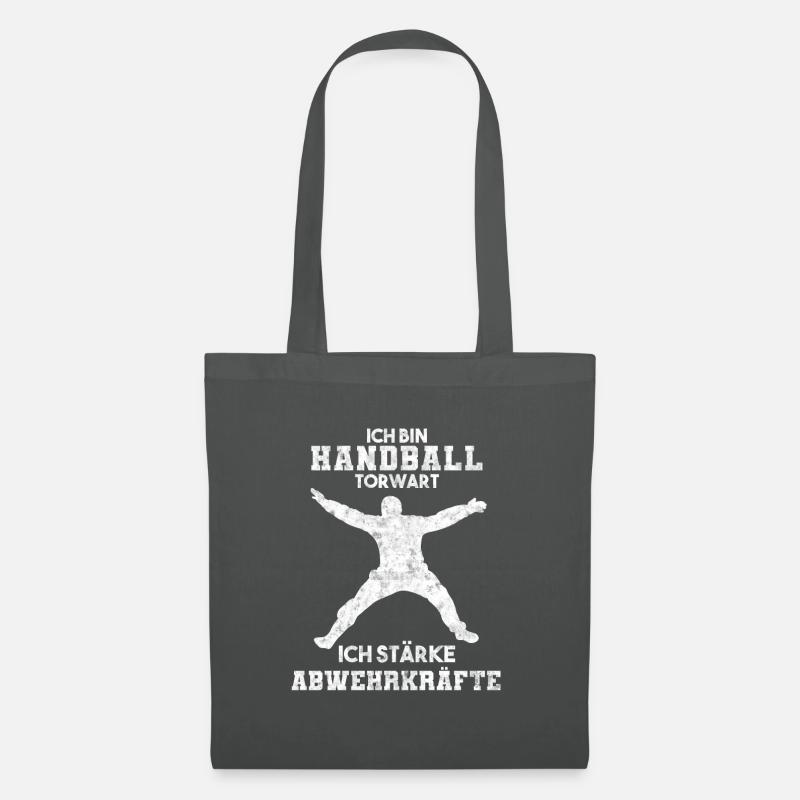 Ich Bin Handball Torwart Ich Stärke Abwehrkräfte - Stoffbeutel - Graphite