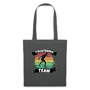 Tischtennis Team - Stoffbeutel - Graphite - Vorne