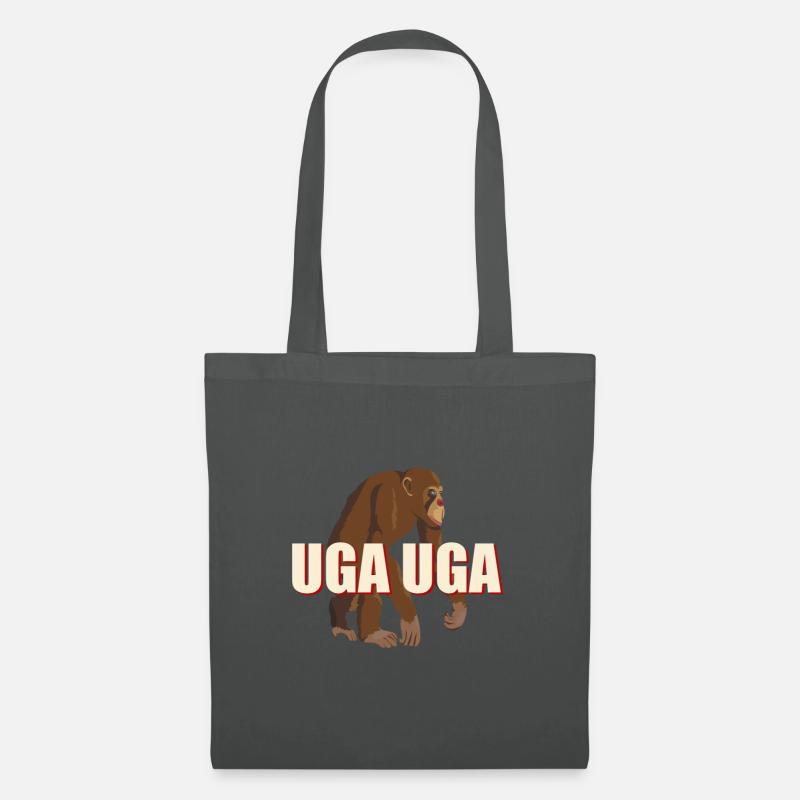 Affe UGA UGA - Stoffbeutel - Graphite