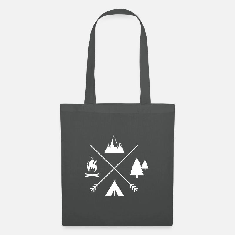 Campingzeit individuell - Stoffbeutel - Graphite
