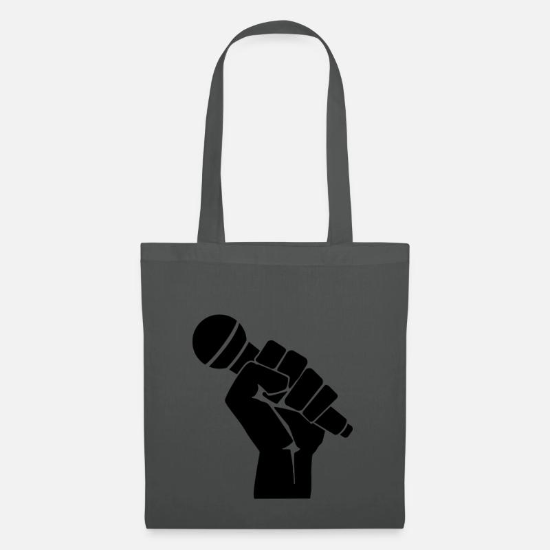 Rap Crew Mic - Stoffbeutel - Graphite