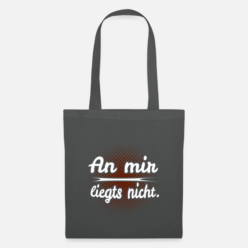 An mir liegts nicht - Stoffbeutel - Graphite