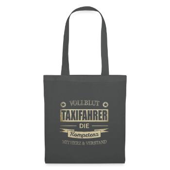 Taxifahrer Spruch - Stoffbeutel - Graphite - Vorne