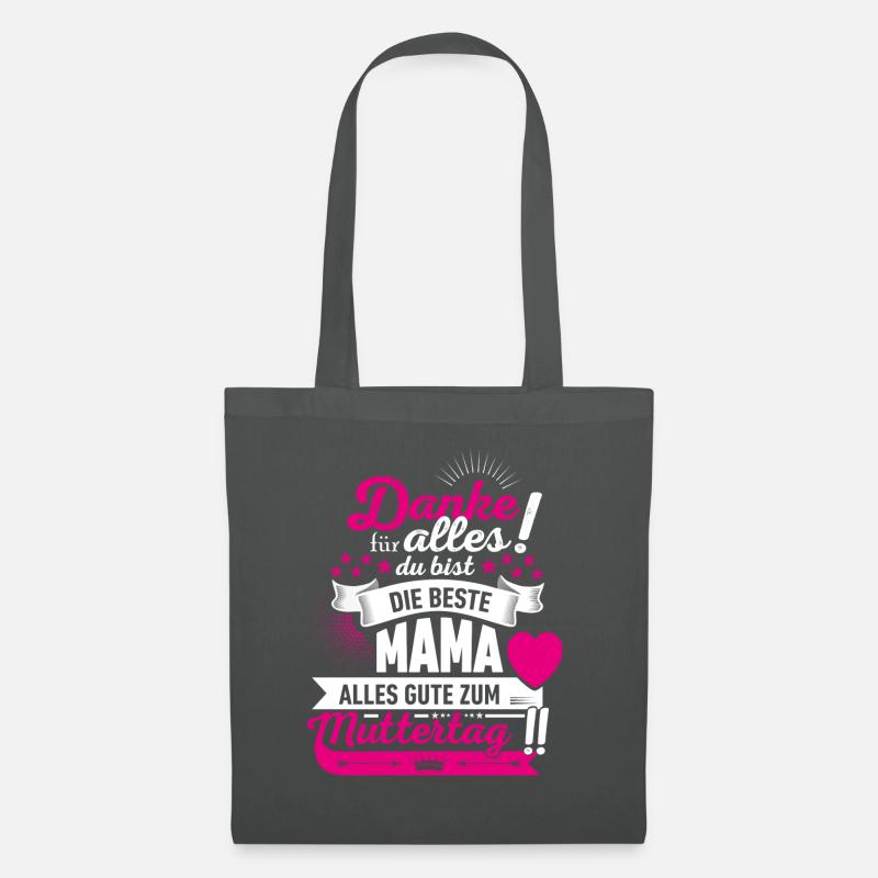 Muttertag! Geschenk Mama! - Stoffbeutel - Graphite