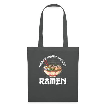 Ramen Japan Japanisch Nudeln Asiatisch Geschenk - Stoffbeutel - Graphite - Vorne