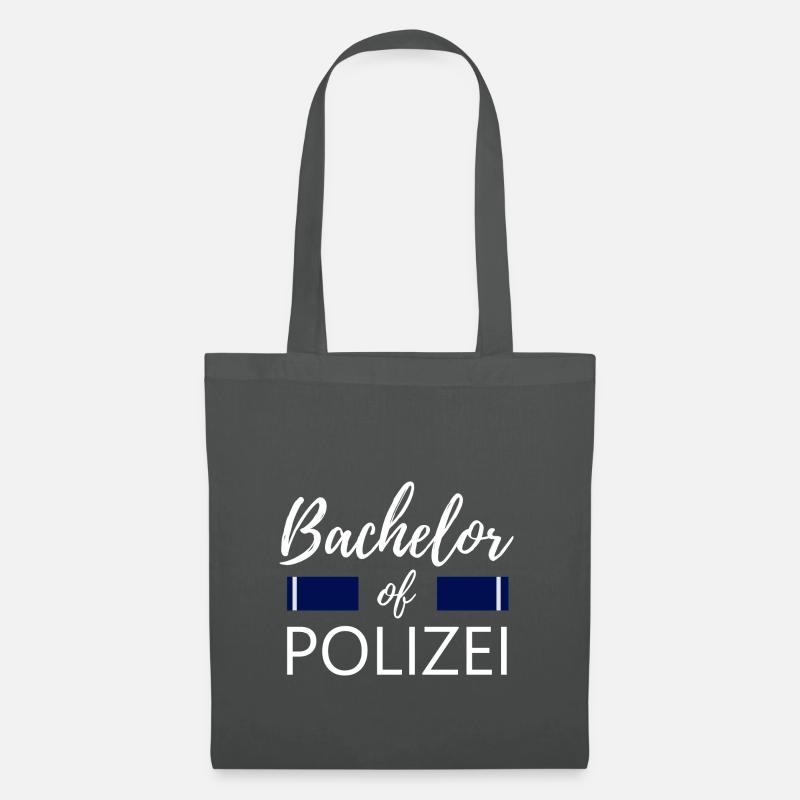 Geschenk Polizei Student - Stoffbeutel - Graphite